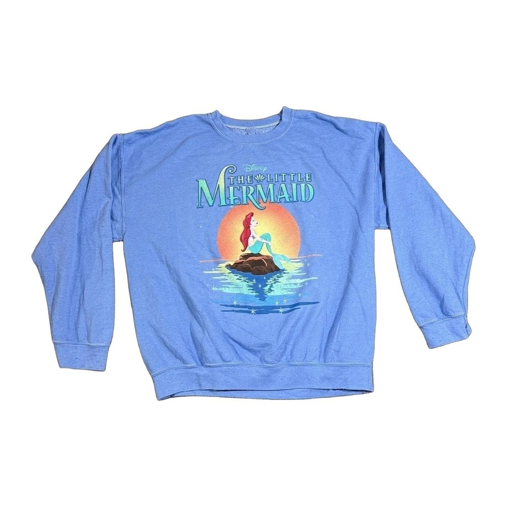 Disney Princess The Little Mermaid Ariel Graphic Sweatshirt Light Blue 3X NWOT